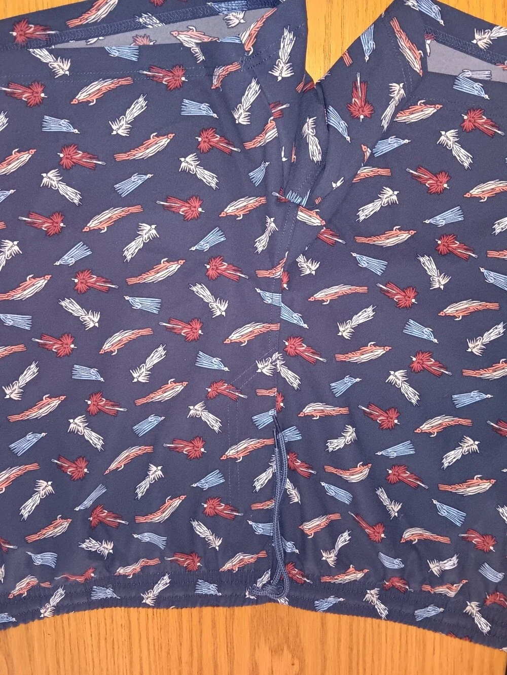 Columbia PFG Men's Navy Shorts with Red, White & Blue Print - New. XXL